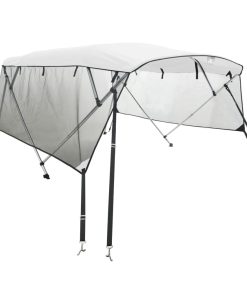 Bimini Prua Con Pareti Laterali Rete 4archi 243x(230-244)x137cm