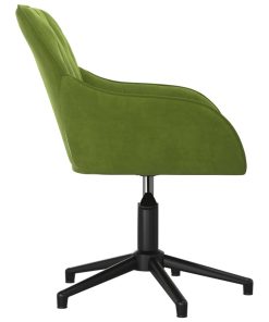 Sedie Da Pranzo Girevoli 2 Pz Verde Chiaro In Velluto