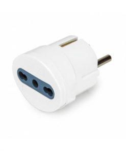 Vultech AT-06 - Adattatore Schuko Bipasso