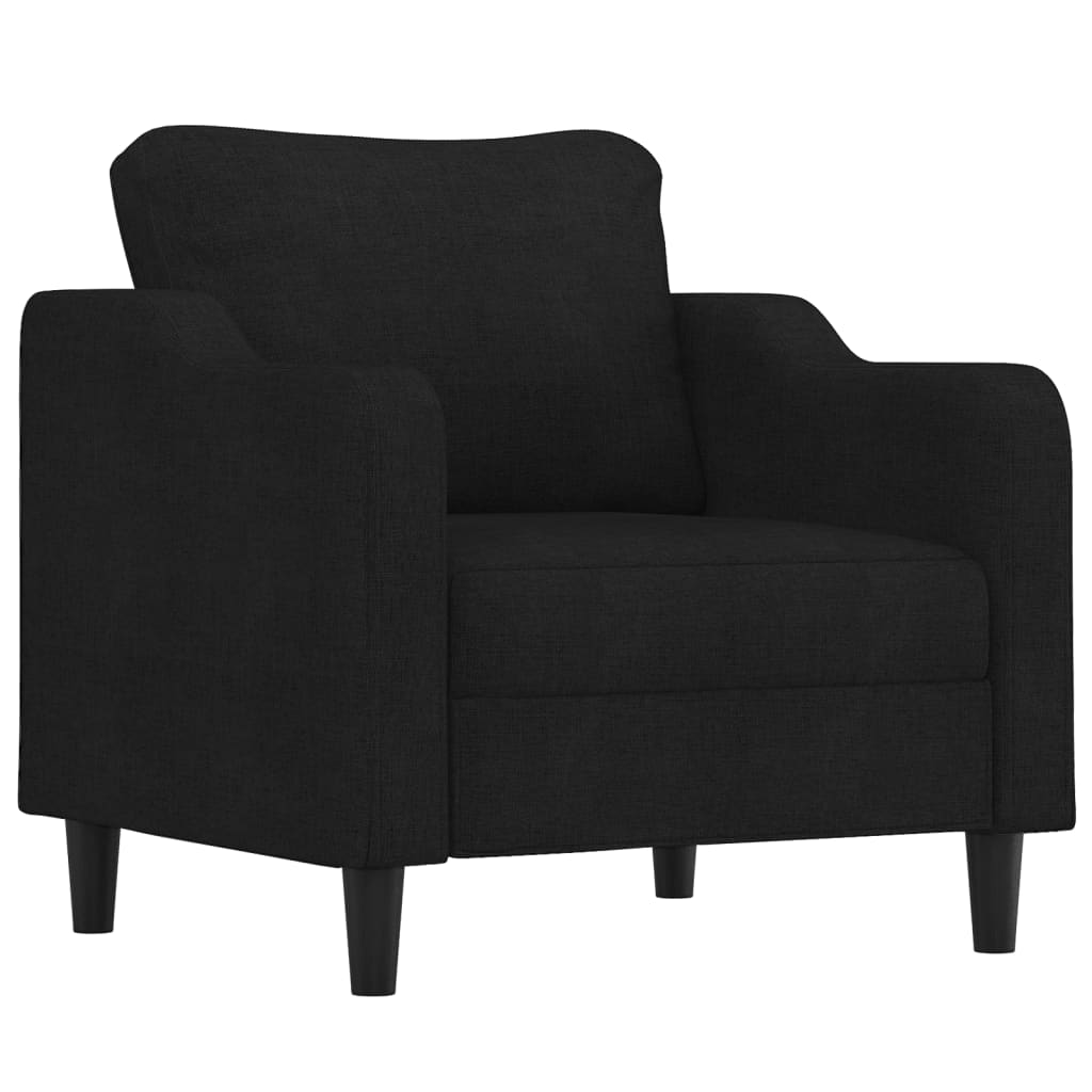 Poltrona Nera 60 Cm In Tessuto - Image 2