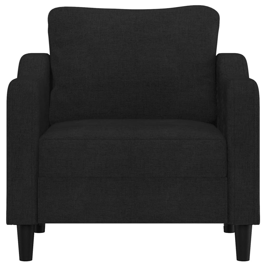 Poltrona Nera 60 Cm In Tessuto