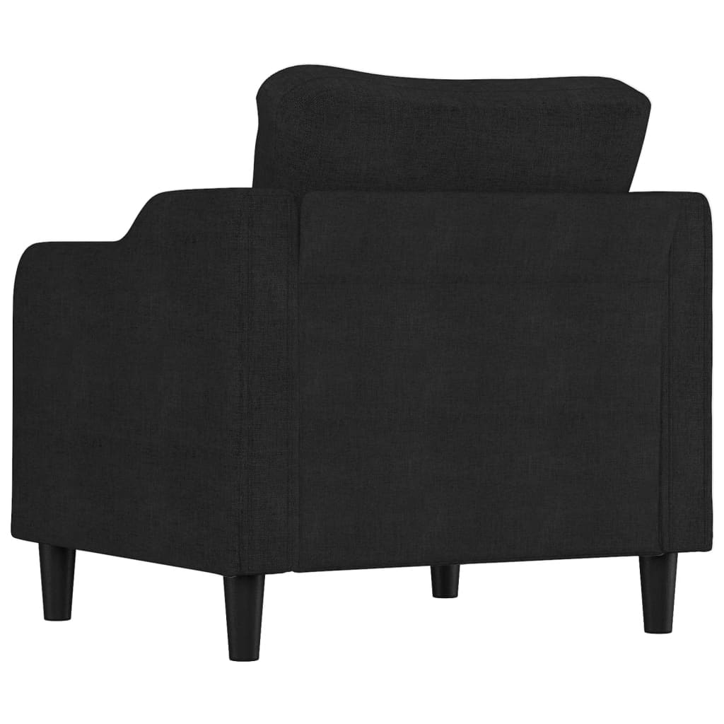 Poltrona Nera 60 Cm In Tessuto - Image 5