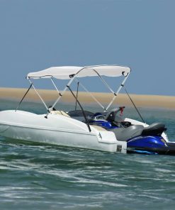 Bimini Di Prua Con Pareti Laterali 3 Archi 183x(137-152)x137cm