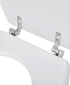 Tavolette Wc Con Coperchi 2 Pz In Mdf Bianche