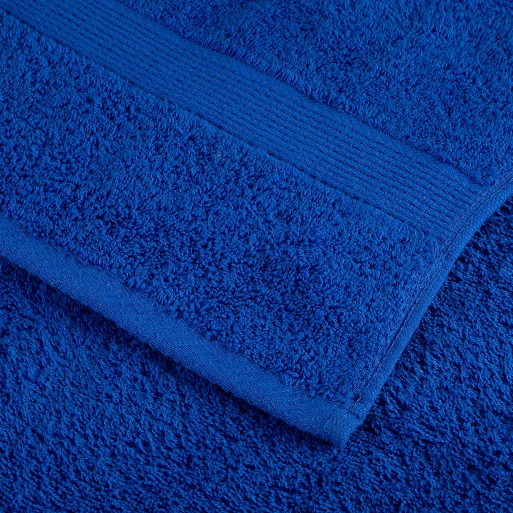 Asciugamani Ospiti Solund 4 Pz Blu 30x50 Cm 600gsm