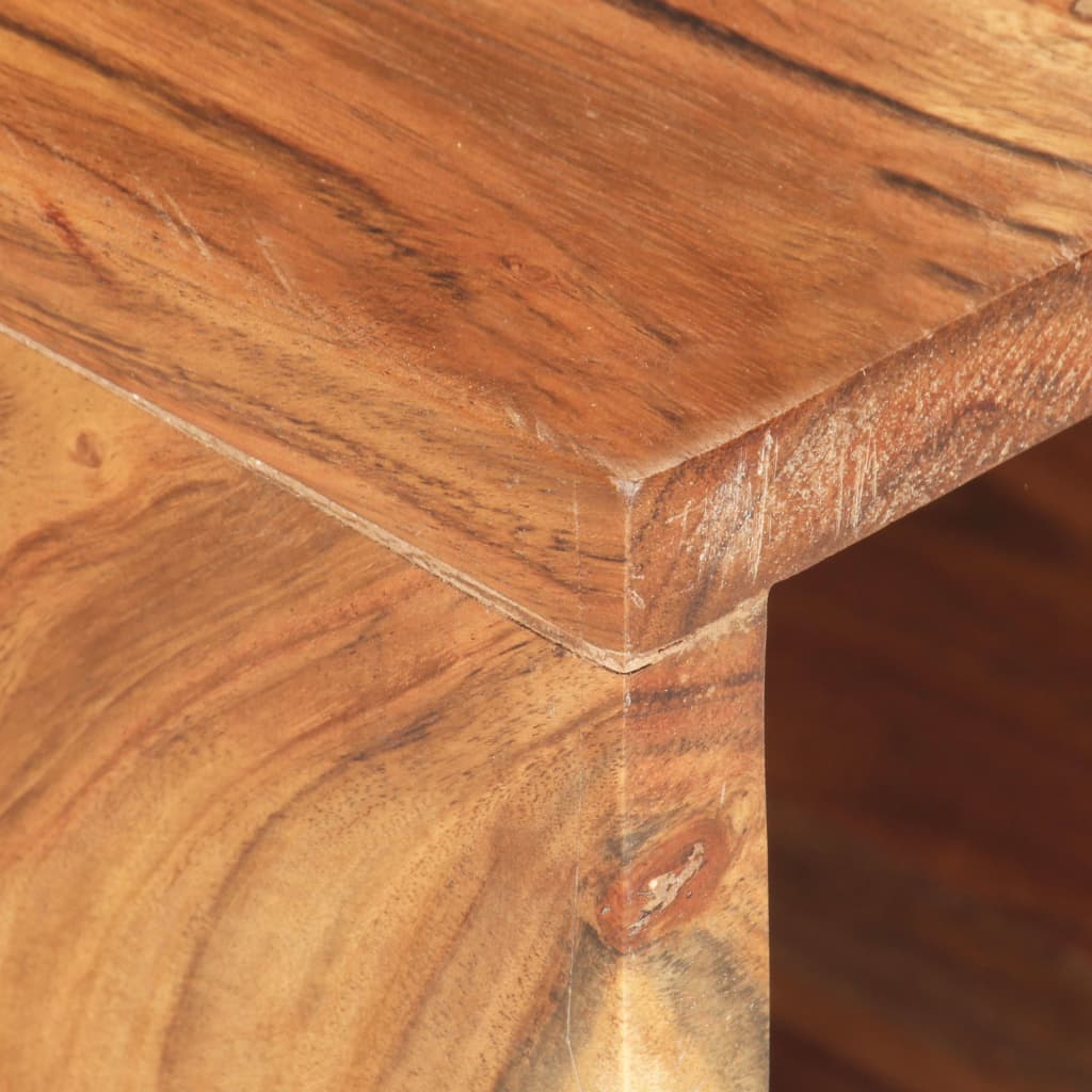 Supporto Bicicletta Da Parete 35x25x25 Cm In Legno Di Acacia