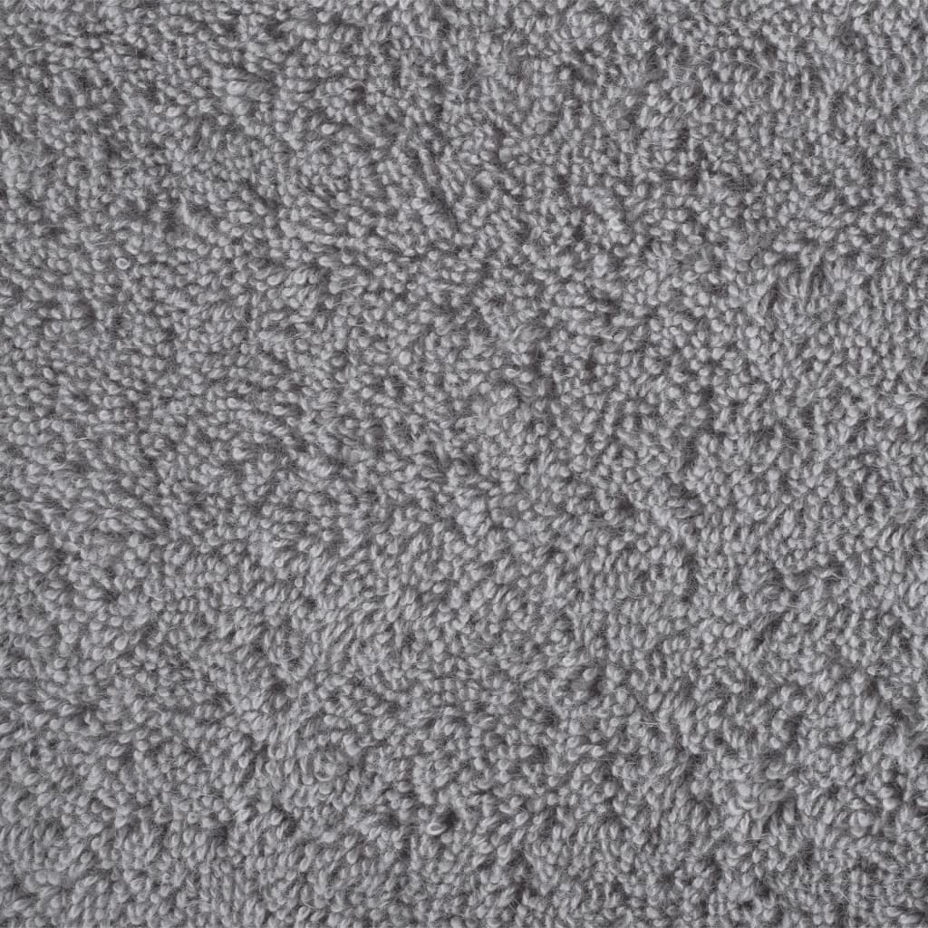 Asciugamani Per Sauna Solund 10 Pz Grigi 50x100 Cm 600gsm