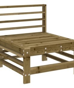 Divani Centrali Da Giardino 2 Pz In Legno Di Pino Impregnato