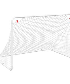 Porta Da Calcio Bianca 122x81x81 Cm In Acciaio