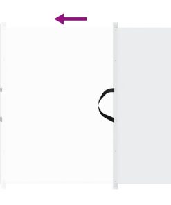 Cancelletto Retrattile Per Animali Domestici Bianco 117,5x125cm