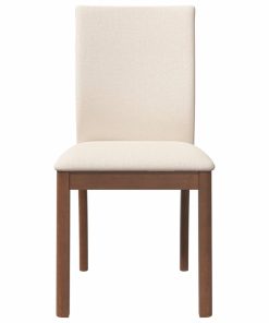 Sedie Da Pranzo Con Cuscini 2pz Marrone Legno Massello Di Hevea