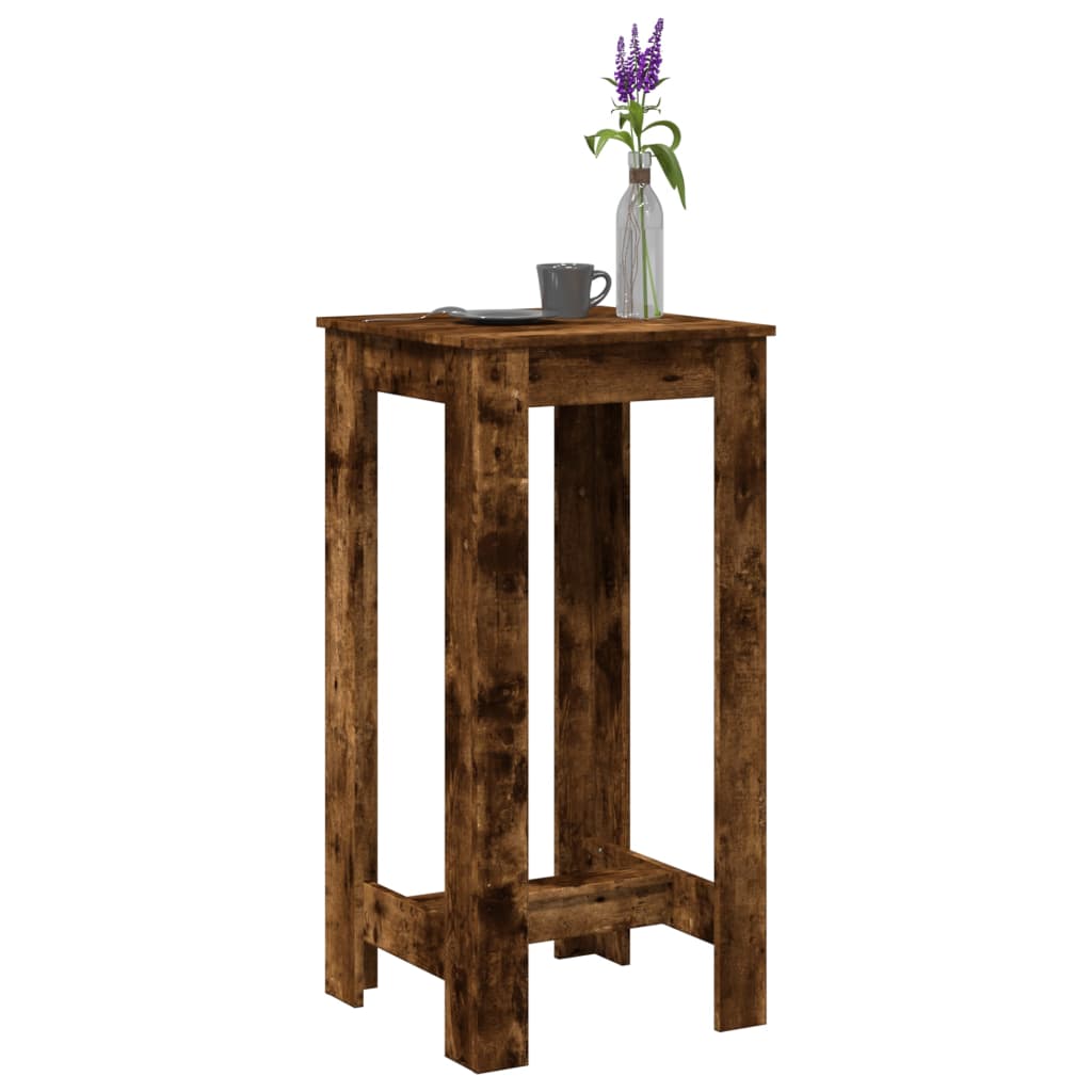 Tavolo Da Bar Rovere Fumo 51x50x103,5 Cm In Legno Multistrato