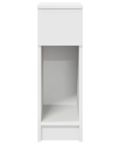 Comodini Con Cassetto 2 Pz Bianco 20x36x60 cm