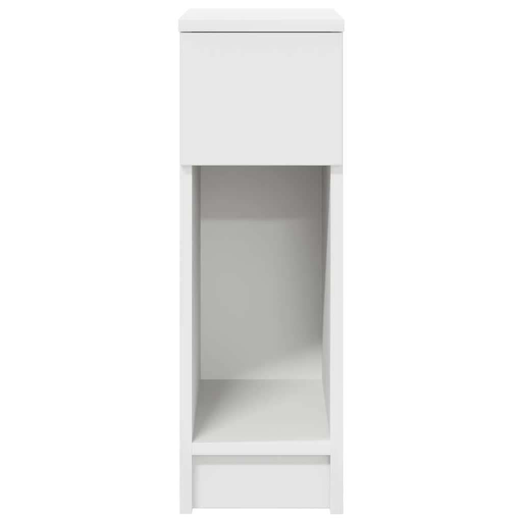 Comodini Con Cassetto 2 Pz Bianco 20x36x60 cm
