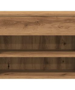 Scarpiera Rovere Artigianale 60x30x45 Cm In Legno Multistrato