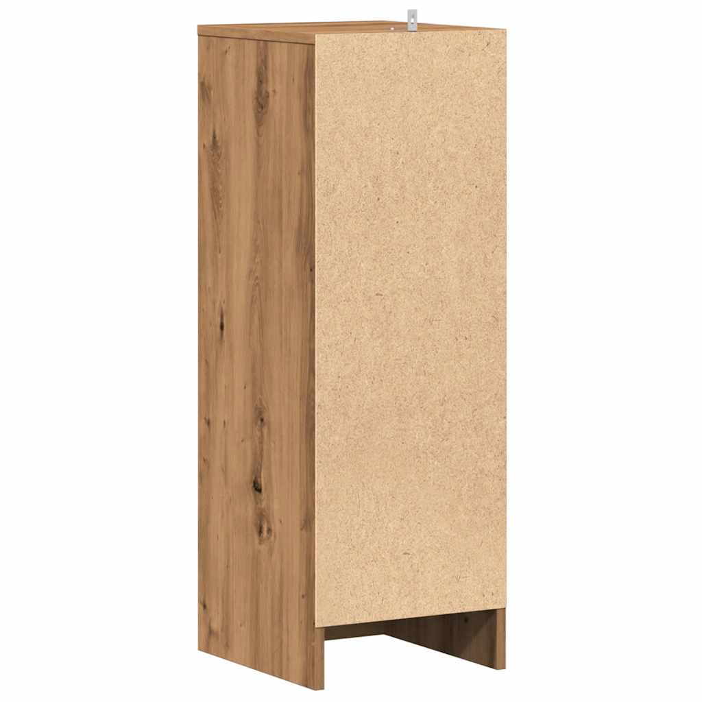 Scarpiera Rovere Artigianale 32x35x92 Cm In Legno Multistrato - Image 2