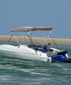 Bimini Di Prua Con Pareti Laterali 3 Archi 183x(137-152)x137cm