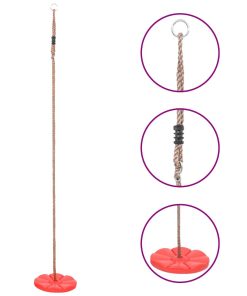 Altalena Con Piattaforma 200 Cm Rosso