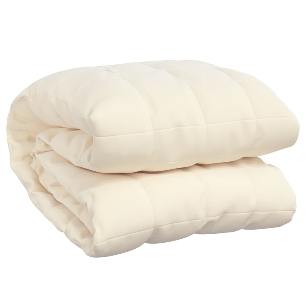 Coperta Ponderata Crema Chiaro 200x230 Cm 9 Kg Tessuto