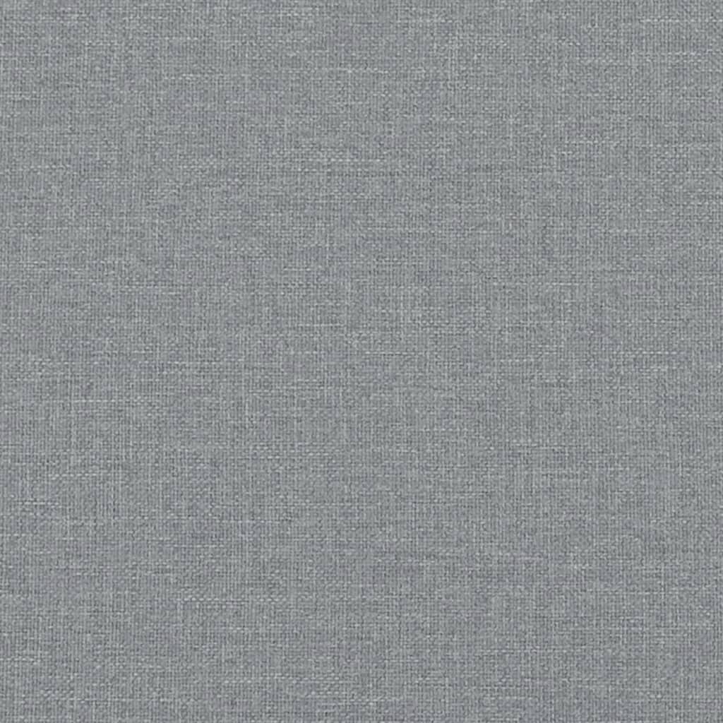Poltrona Con Poggiapiedi Grigio Chiaro 60 Cm In Tessuto - Image 3