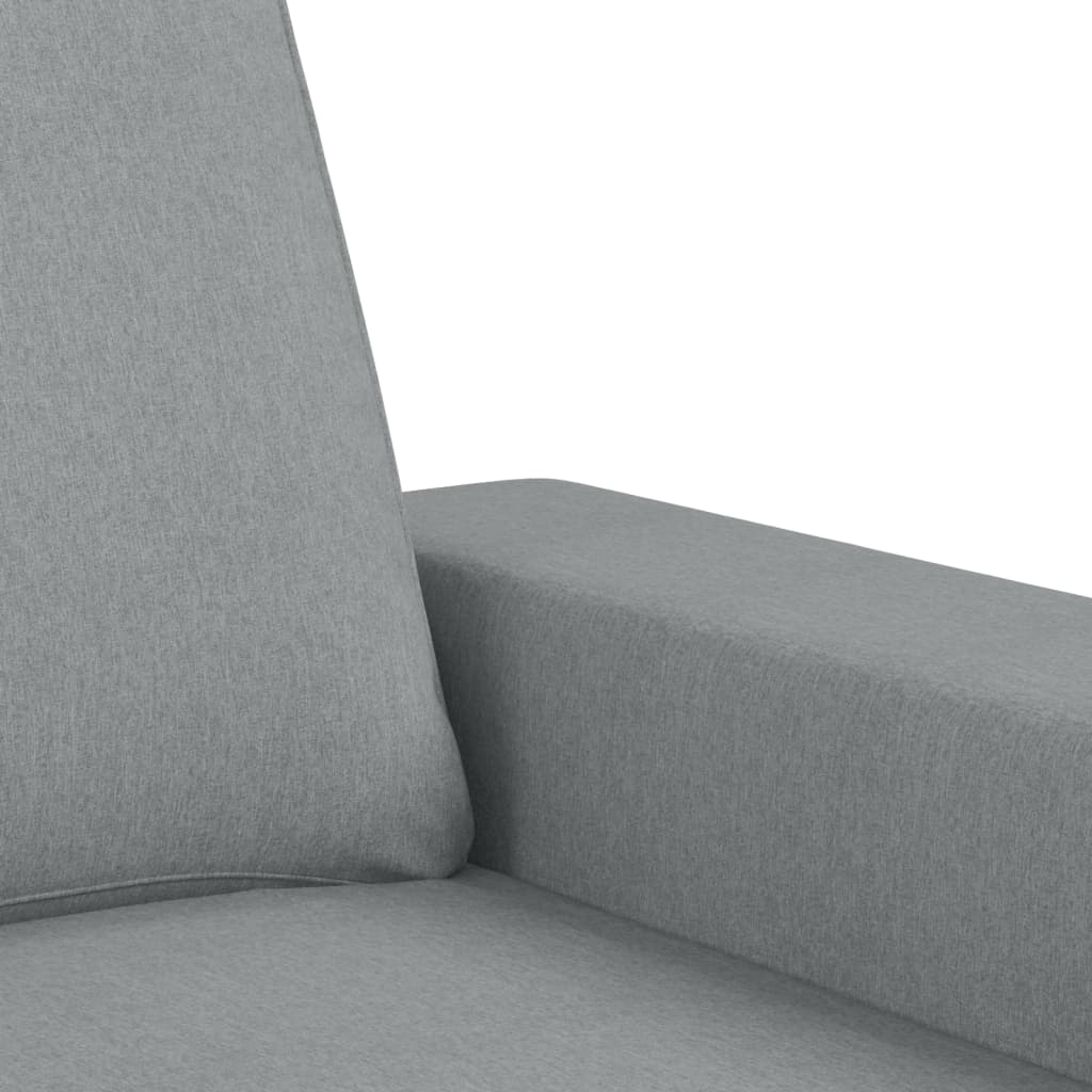 Poltrona Con Poggiapiedi Grigio Chiaro 60 Cm In Tessuto - Image 3