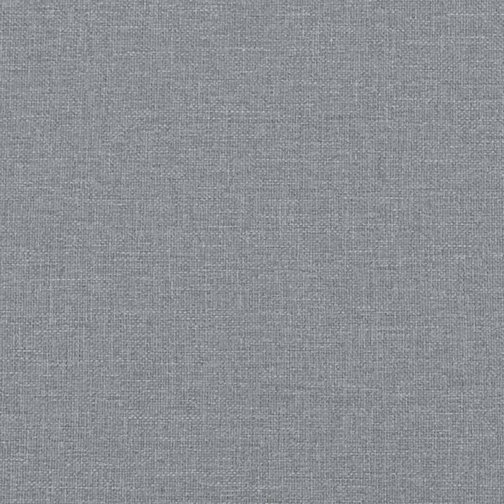 Poltrona Con Poggiapiedi Grigio Chiaro 60 Cm In Tessuto - Image 5