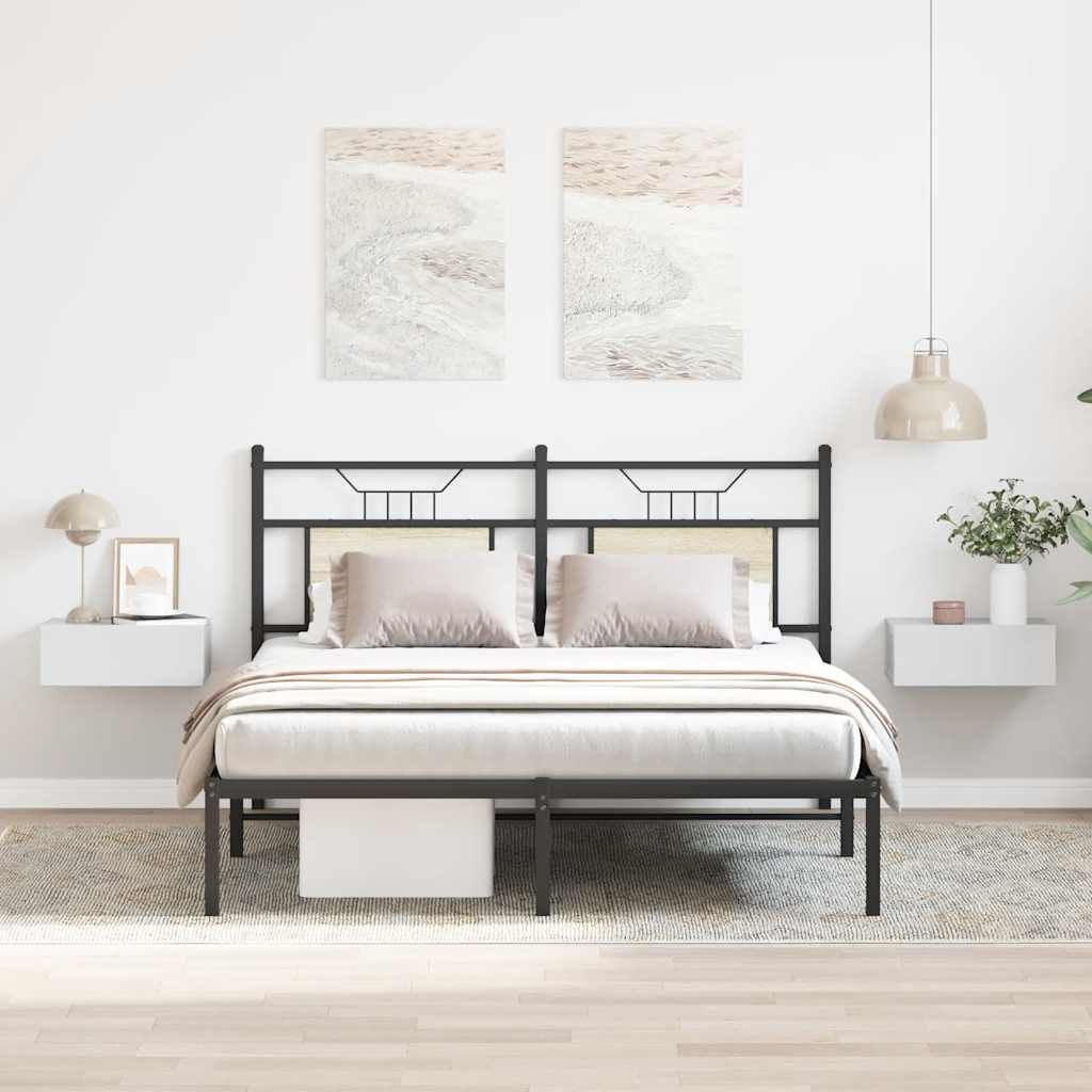 Comodini Pensili 2pz Bianco Lucido 40x30x15cm Legno Multistrato - Image 4