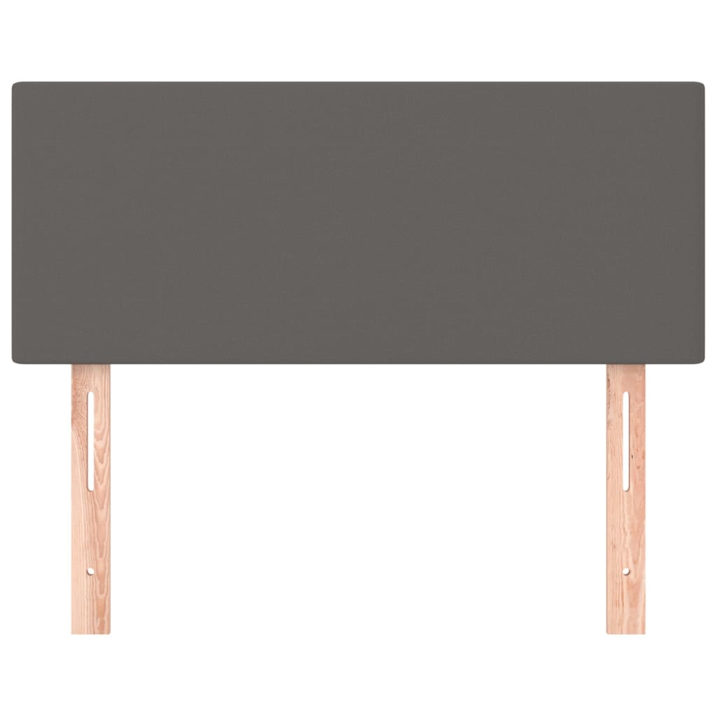 Testiera Grigio 100x5x78/88 Cm In Similpelle - Image 5