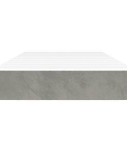 Materasso A Molle Grigio Chiaro 90x200x20 Cm In Velluto