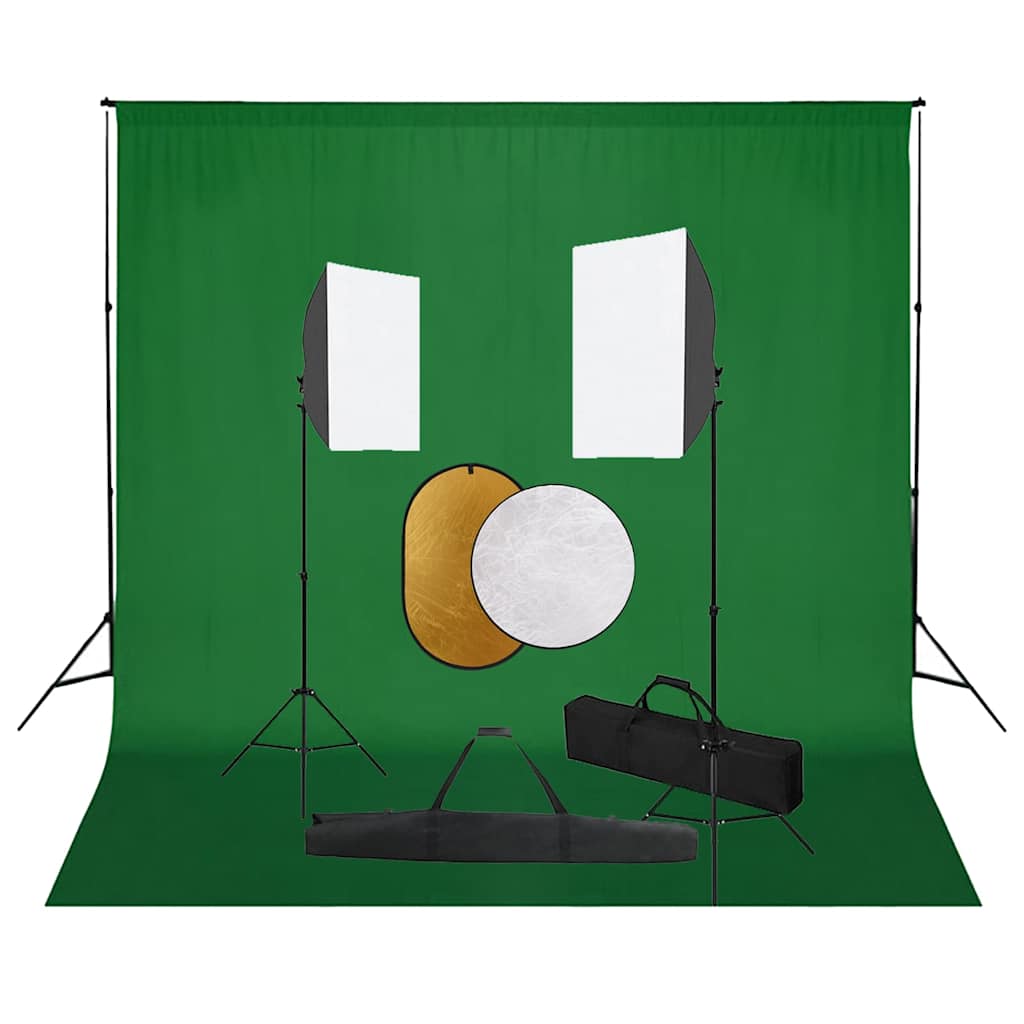Kit Per Studio Fotografico Con Set Luci, Fondale E Riflettore - Image 6