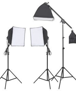 Kit Per Studio Fotografico Con Set Luci, Fondale E Riflettore