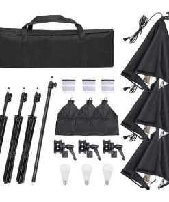 Kit Per Studio Fotografico Con Set Luci, Fondale E Riflettore