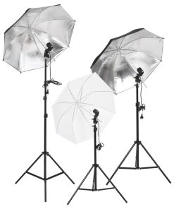 Kit Per Studio Fotografico Con Set Di Luci E Fondale