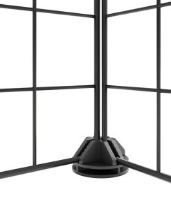 Gabbia Per Animali 60 Pannelli Con Porta Nera 35x35 Cm Acciaio