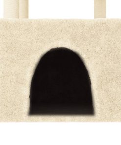 Albero Per Gatti Con Tiragraffi In Sisal Crema 109,5 cm