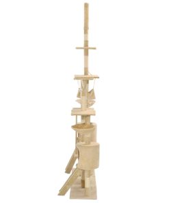 Albero Per Gatti Con Tiragraffi In Sisal 230-250 Cm Beige