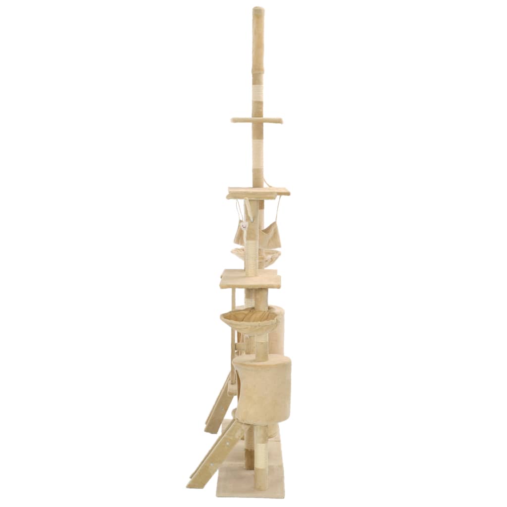 Albero Per Gatti Con Tiragraffi In Sisal 230-250 Cm Beige