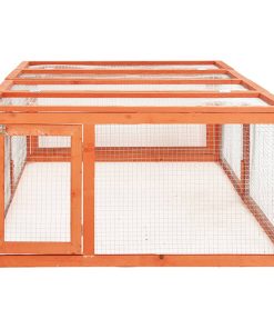 Conigliera 183x90x46,5 Cm In Legno Massello Di Abete