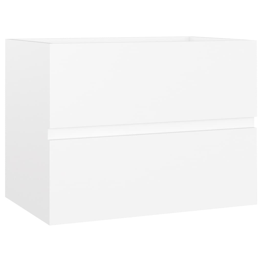 Mobile Lavabo Bianco 60x38,5x45 Cm In Legno Multistrato - Image 6