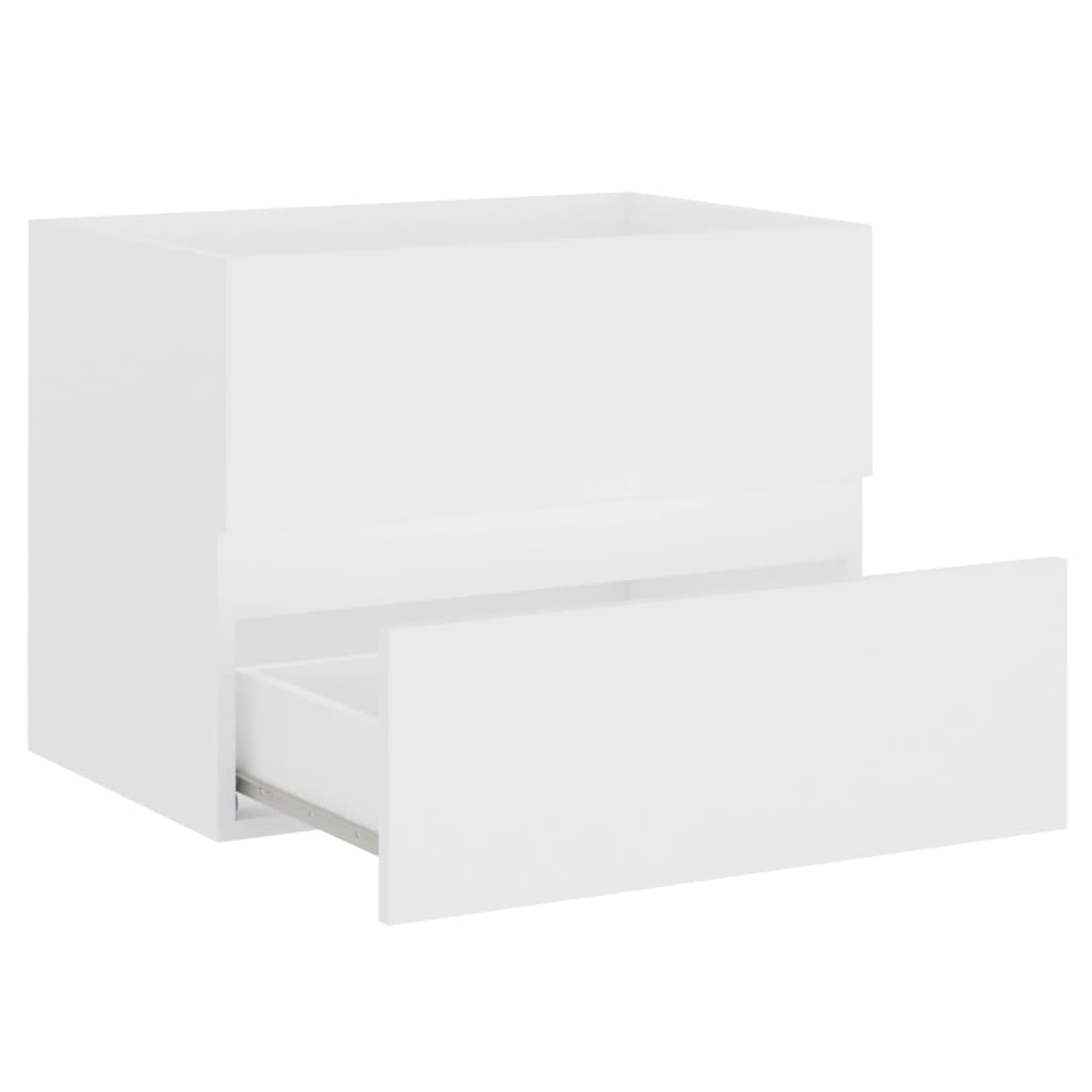 Mobile Lavabo Bianco 60x38,5x45 Cm In Legno Multistrato - Image 5