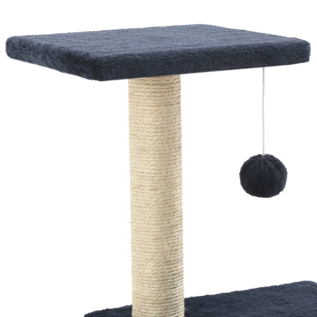 Albero Per Gatti Con Tiragraffi In Sisal 65 Cm Blu Scuro