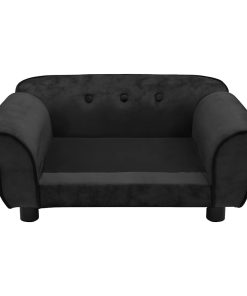 Divano Per Cani Nero 72x45x30 Cm In Peluche