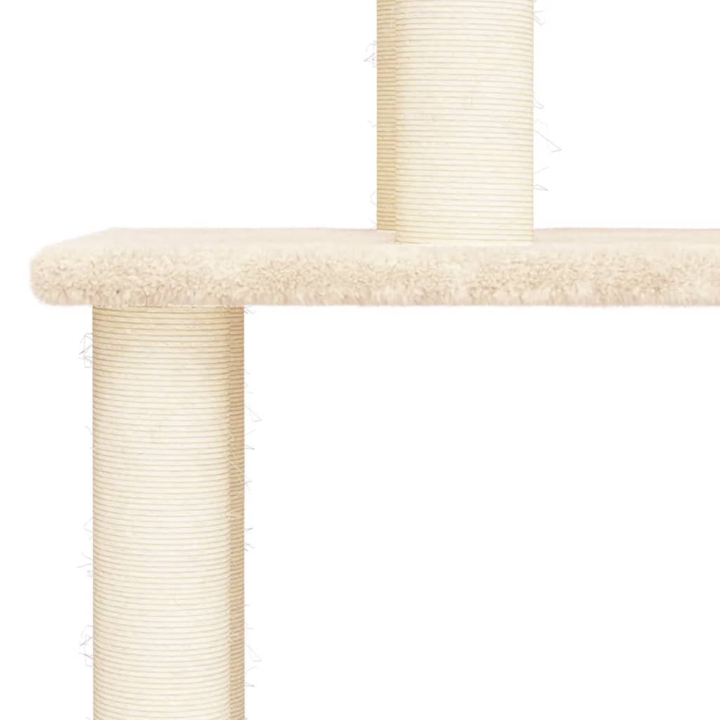 Albero Per Gatti Con Tiragraffi In Sisal Crema 183 cm - Image 3