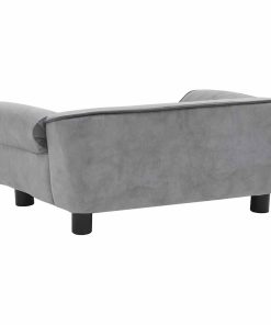 Divano Per Cani Grigio 72x45x30 Cm In Peluche