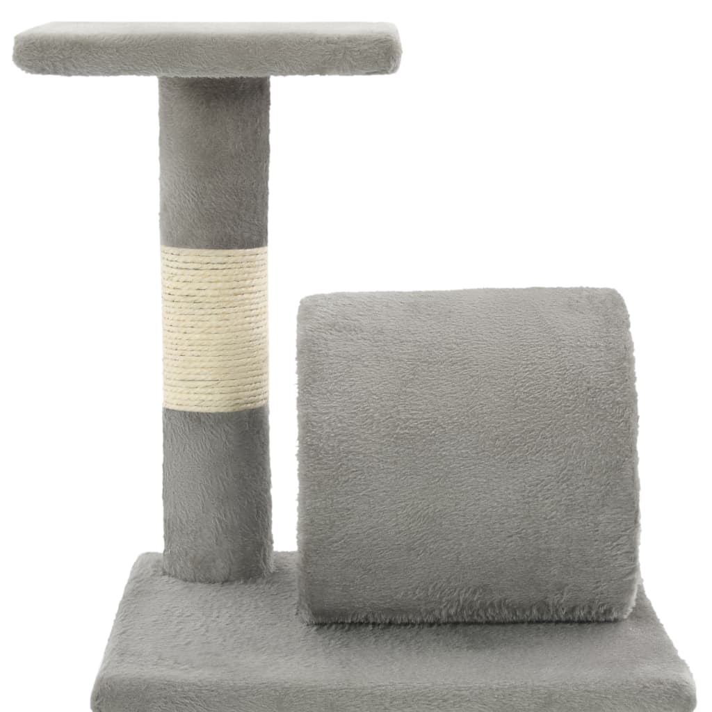 Albero Per Gatti Con Tiragraffi In Sisal 65 Cm Grigio