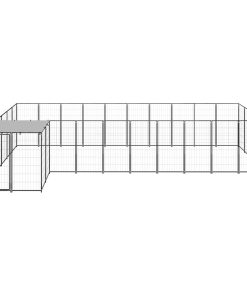 Gabbia Per Cani Nera 13,31 M² In Acciaio
