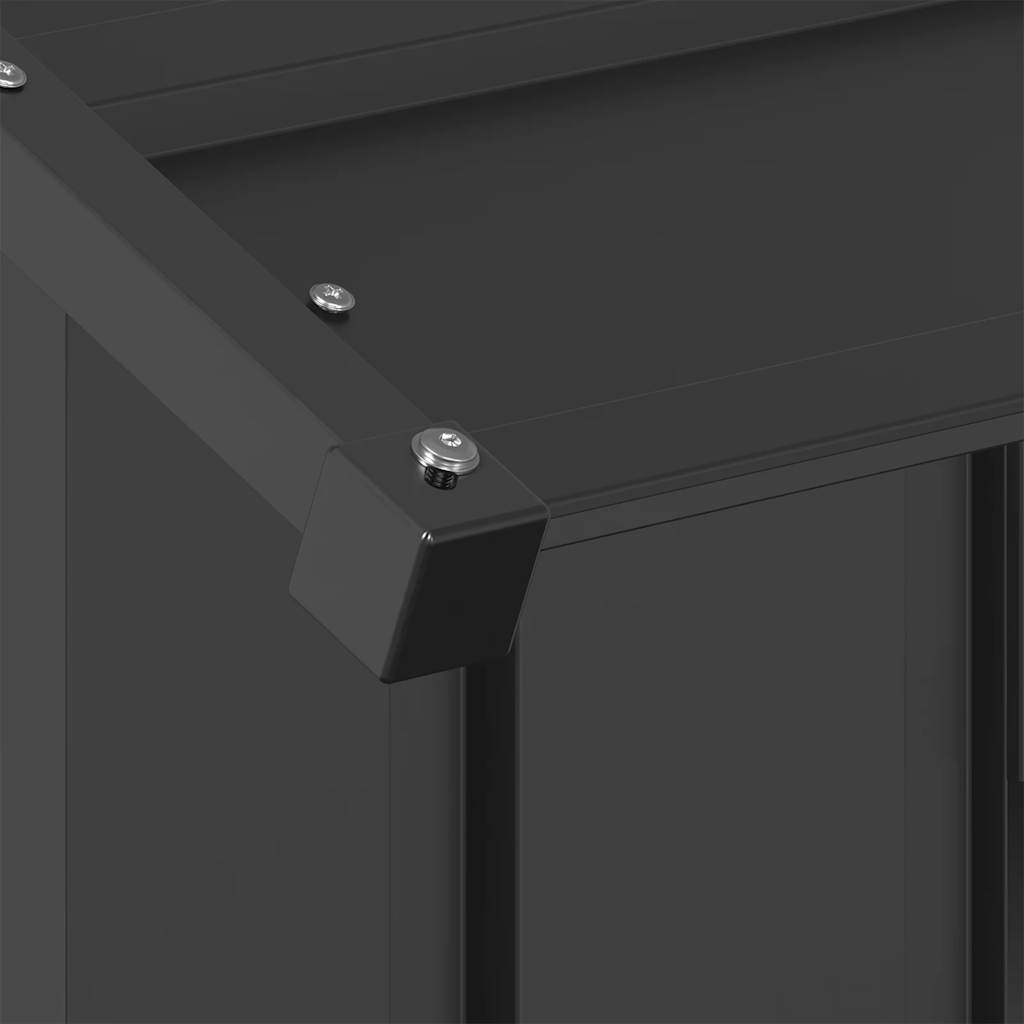 Casetta Per Cani Con Tetto 83x130x85 Cm Acciaio Zincato - Image 5