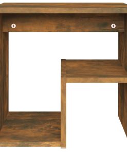 Comodini Rovere Fumo 2 Pz 40x30x40 Cm In Legno Multistrato