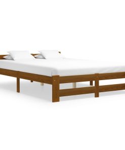 Giroletto Senza Materaso Ambrato In Legno Di Pino 120x200 cm