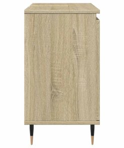 Mobile Da Bagno Rovere Sonoma 58x33x60 Cm In Legno Multistrato